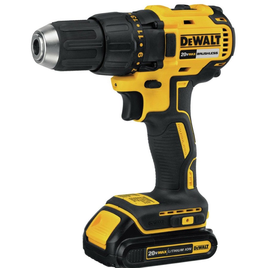 Power Tools * | Dewalt Dcd777C2 20V Max Brushless Lithium-Ion 1/2 In. Cordless Drill Driver Kit With 2 Batteries (1.5 Ah)