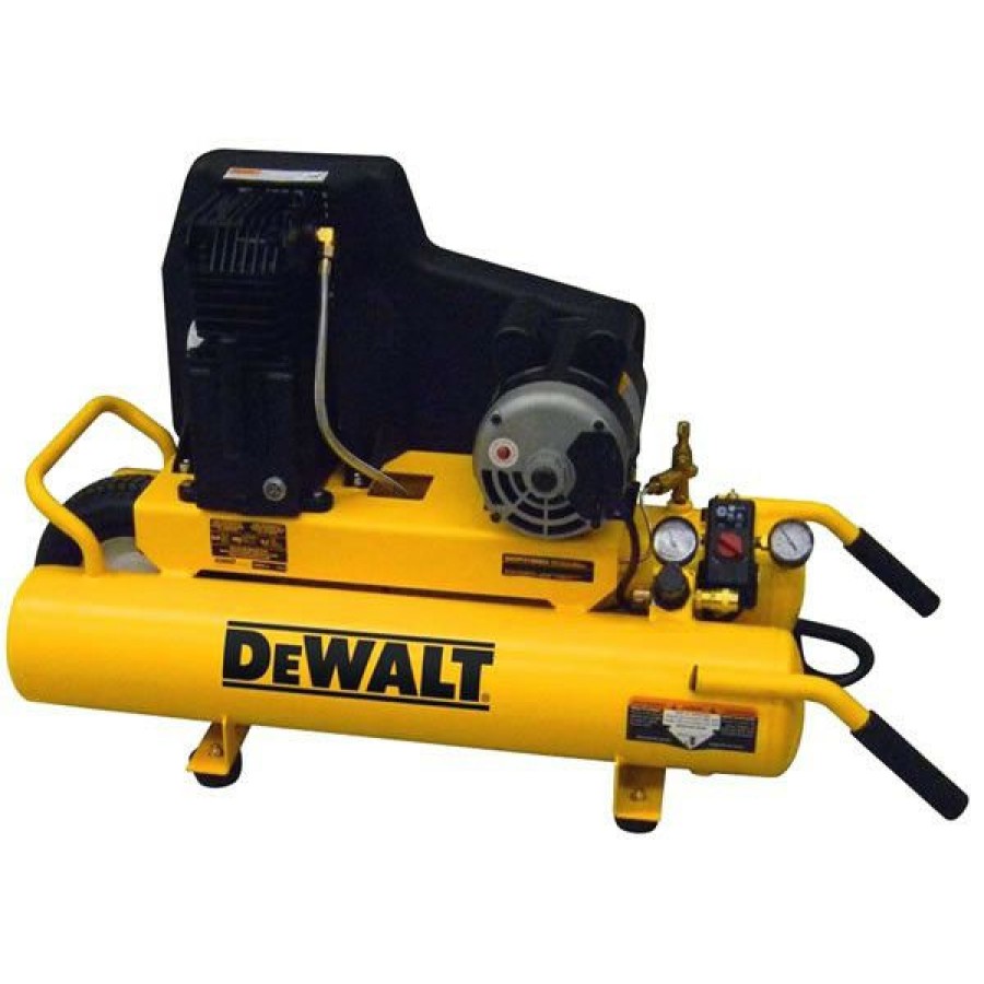 Air Tools And Equipment * | Dewalt Dxcmta1980854 1.9 Hp 8 Gallon Oil-Lube Twin Tank Wheelbarrow Air Compressor