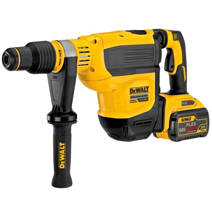 Power Tools * | Dewalt Dch614X2 60V Max Brushless Lithium-Ion Sds Max 1-3/4 In. Cordless Combination Rotary Hammer Kit With 2 Batteries (9 Ah)