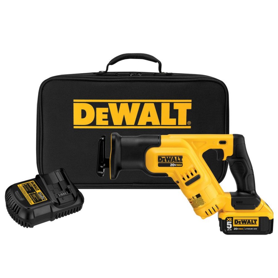 Power Tools * | Dewalt Dcs387P1 20V Max 5.0 Ah Cordless Lithium-Ion Reciprocating Saw Kit