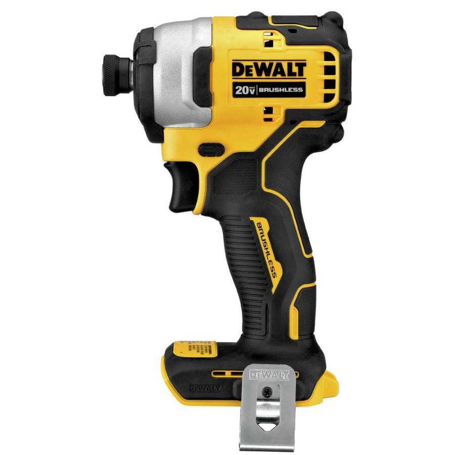 Power Tools * | Dewalt Dcf809B Atomic 20V Max Brushless Lithium-Ion 1/4 In. Cordless Impact Driver (Tool Only)