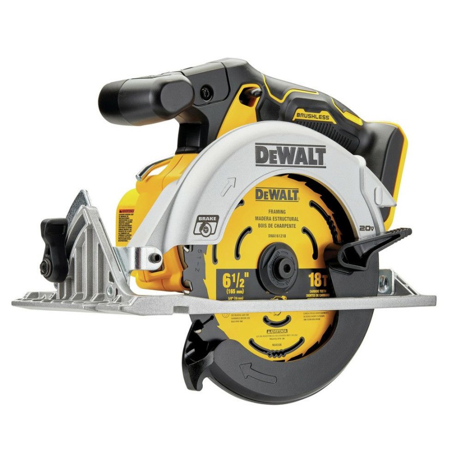 Power Tools * | Dewalt Dcs565B 20V Max Brushless Lithium-Ion 6-1/2 In. Cordless Circular Saw (Tool Only)