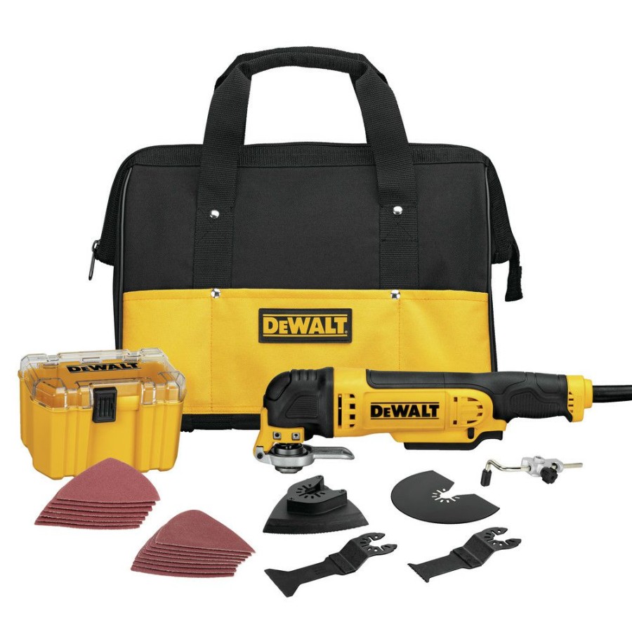 Power Tools * | Dewalt Dwe315K 3 Amp Oscillating Tool Kit With 29 Accessories