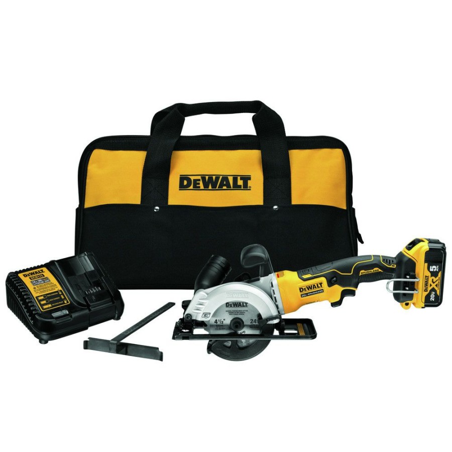 Power Tools * | Dewalt Dcs571P1 Atomic 20V Max Brushless 4-1/2 In. Cordless Circular Saw Kit (5 Ah)