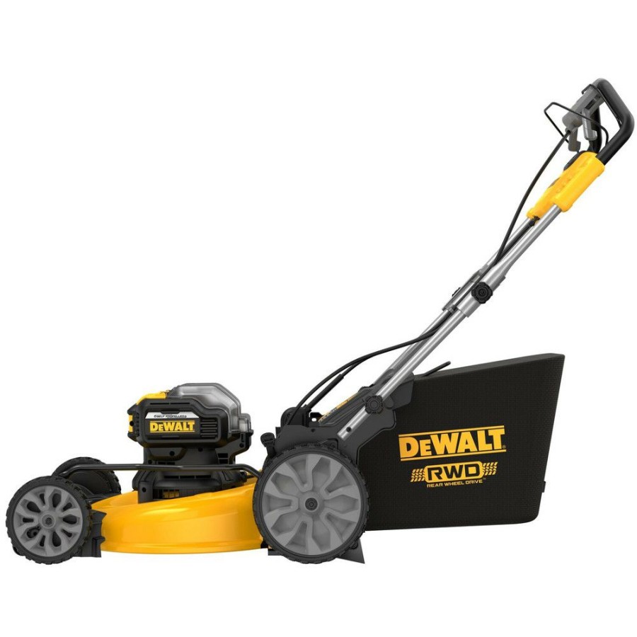 Outdoor Tools And Equipment * | Dewalt Dcmwsp255U2 2X20V Max Xr Brushless Lithium-Ion 21-1/2 In. Cordless Rear Wheel Drive Self-Propelled Lawn Mower Kit With 2 Batteries (10 Ah)