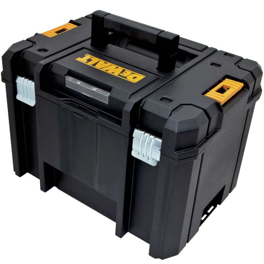 Tool Storage * | Dewalt Dwst17806 13 In. X 17-1/4 In. X 11-7/8 In. Tstak Vi Deep Storage Box With Flat Top Black