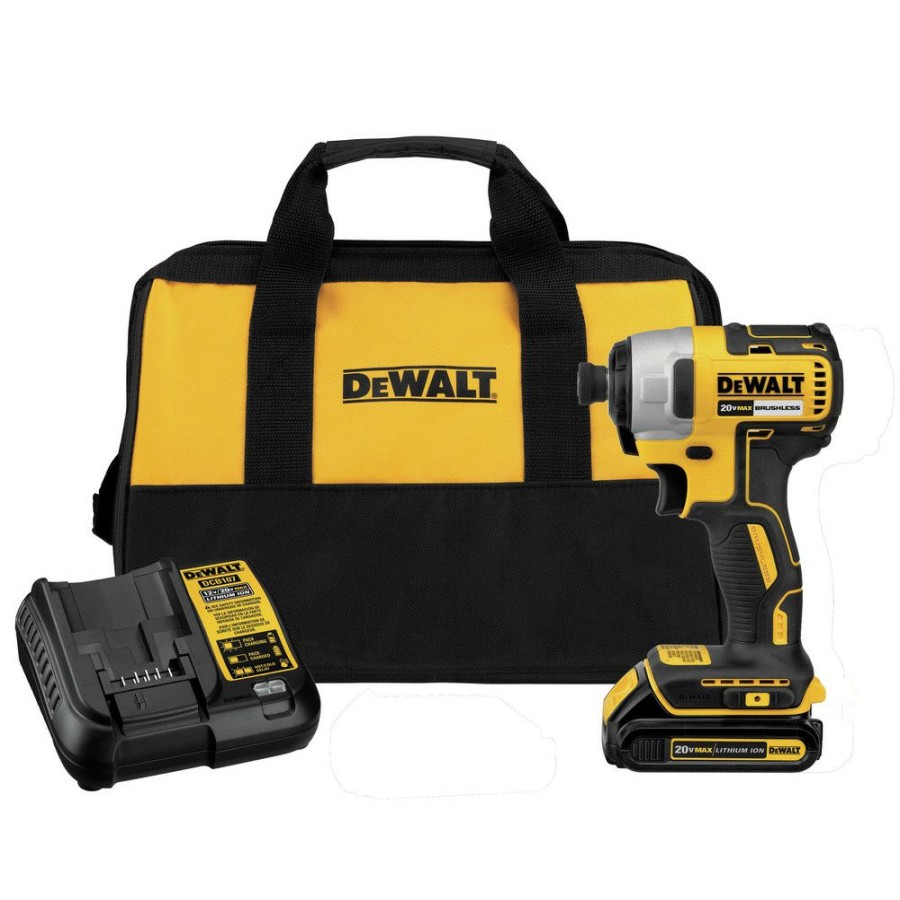 Power Tools * | Dewalt Dcf787C1 20V Max Brushless Lithium-Ion 1/4 In. Cordless Impact Driver Kit (1.5 Ah)