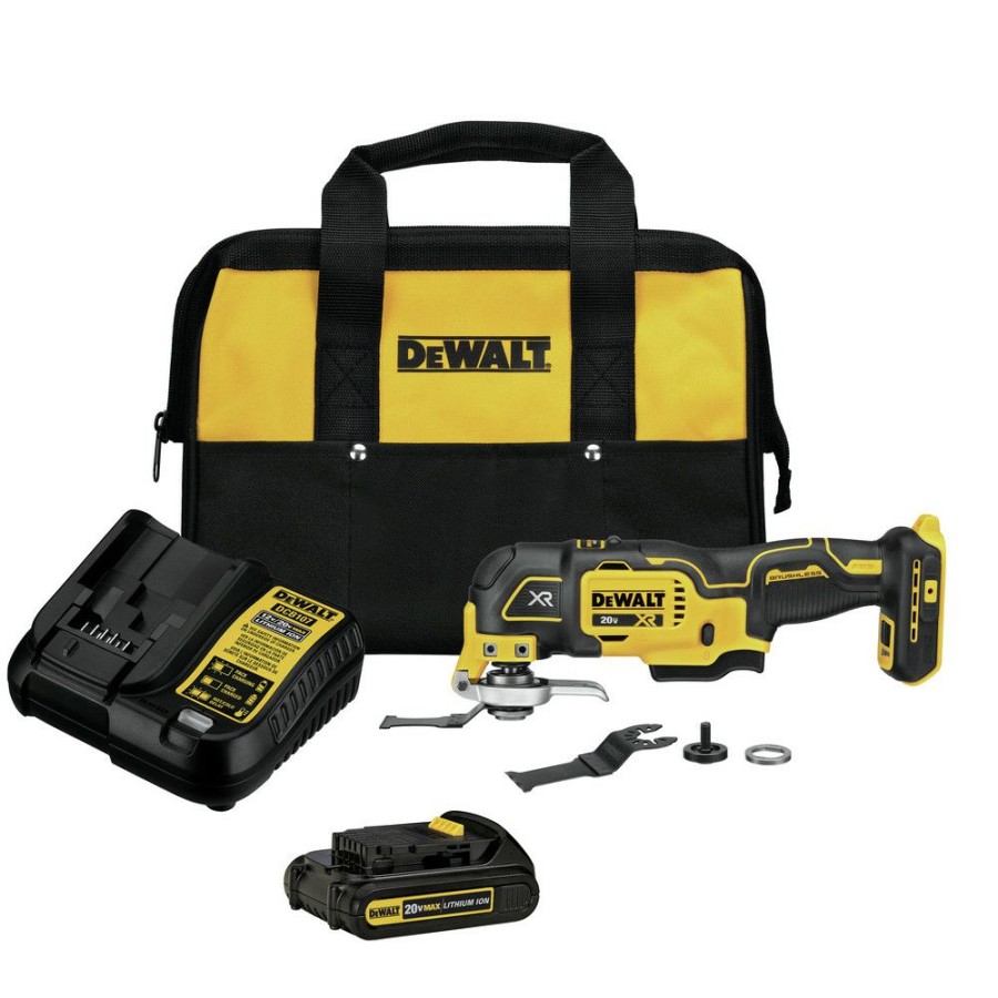 Power Tools * | Dewalt Dcs356C1 20V Max Xr Brushless Lithium-Ion Cordless Oscillating Multi-Tool Kit (1.5 Ah)