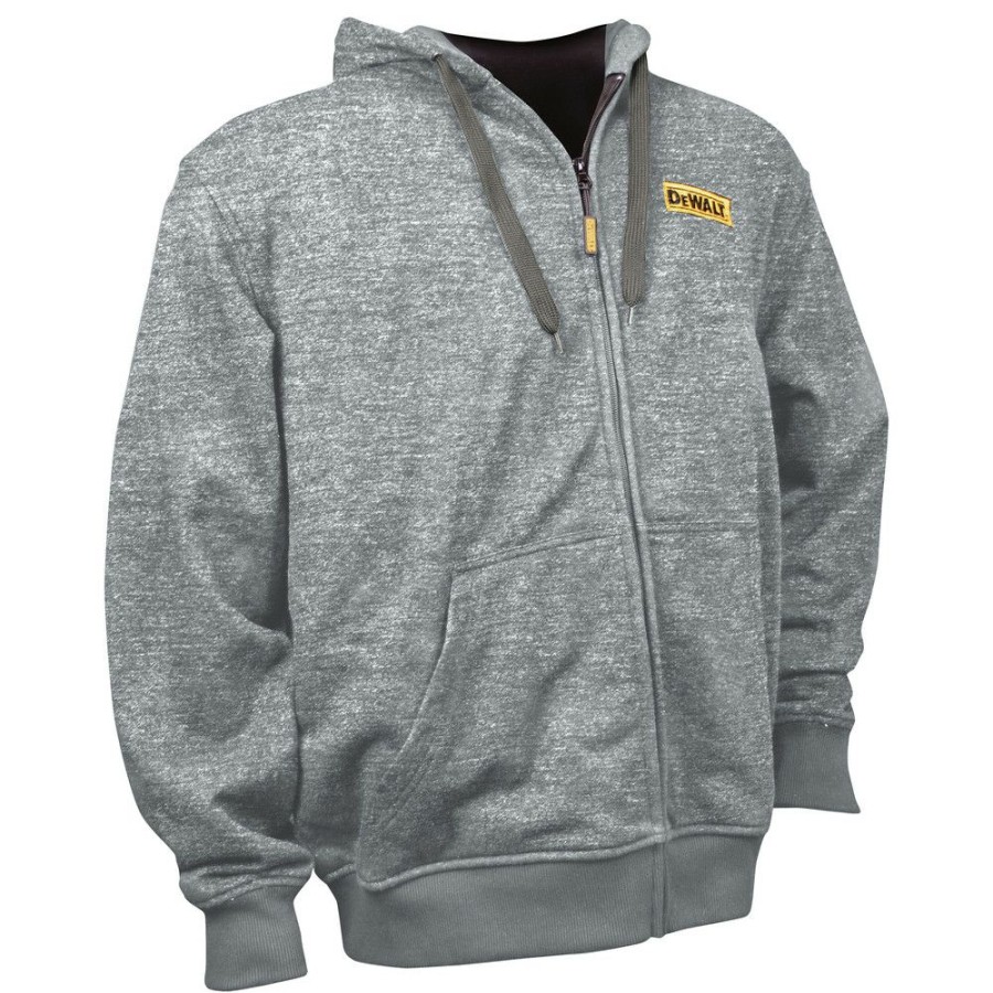 Clothing And Gear * | Dewalt Dchj080B-Xl 20V Max Li-Ion Heathered Gray Heated Hoodie (Jacket Only) Xl