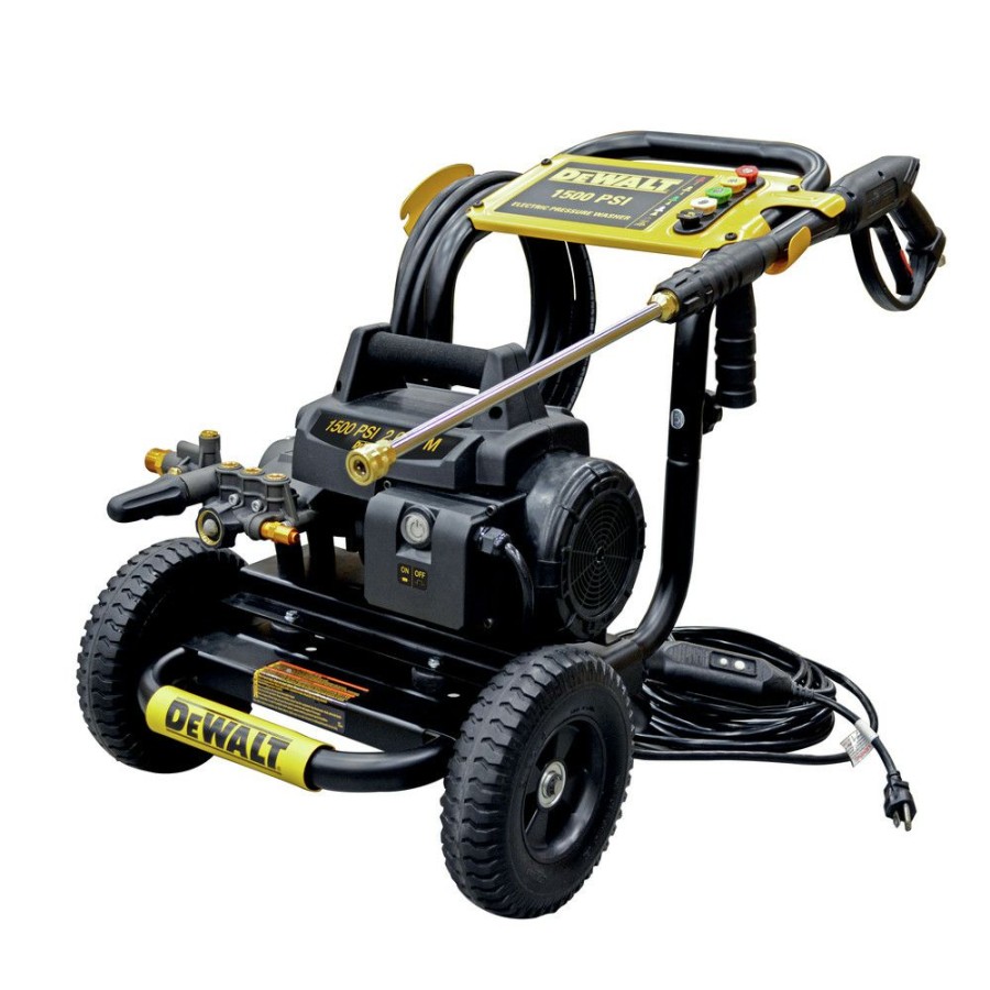 Outdoor Tools And Equipment * | Dewalt 60607 1500 Psi 1.8 Gpm Electric Pressure Washer