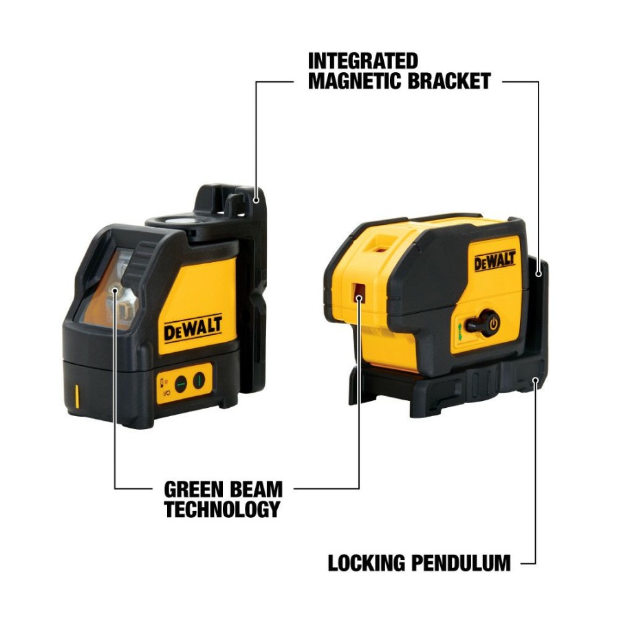 Hand Tools * | Dewalt Dw0883Cg Green Beam Line And Spot Laser