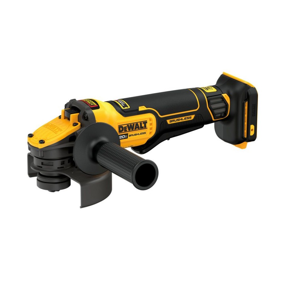 Power Tools * | Dewalt Dcg416B 20V Max Brushless Lithium-Ion 4-1/2 In. 5 In. Cordless Paddle Switch Angle Grinder With Flexvolt Advantage (Tool Only)