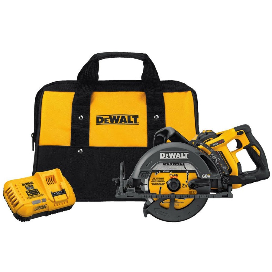 Power Tools * | Dewalt Dcs577X1 Flexvolt 60V Max 9.0Ah 7-1/4 In. Worm Drive Style Saw Kit