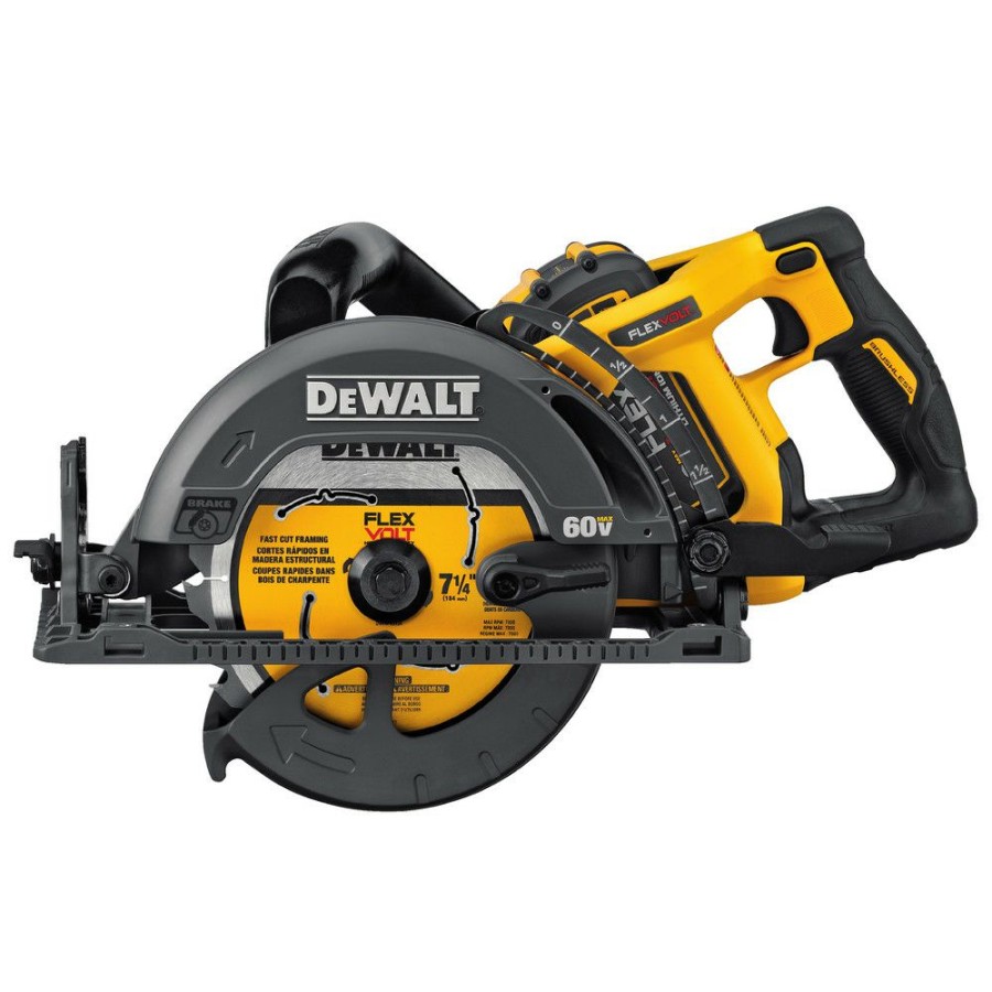 Power Tools * | Dewalt Dcs577X1 Flexvolt 60V Max 9.0Ah 7-1/4 In. Worm Drive Style Saw Kit