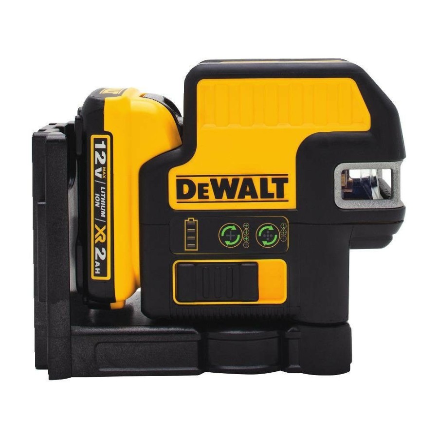 Hand Tools * | Dewalt Dw0825Lg 12V Max Lithium-Ion 5-Spot & Cross Line Laser (Green)