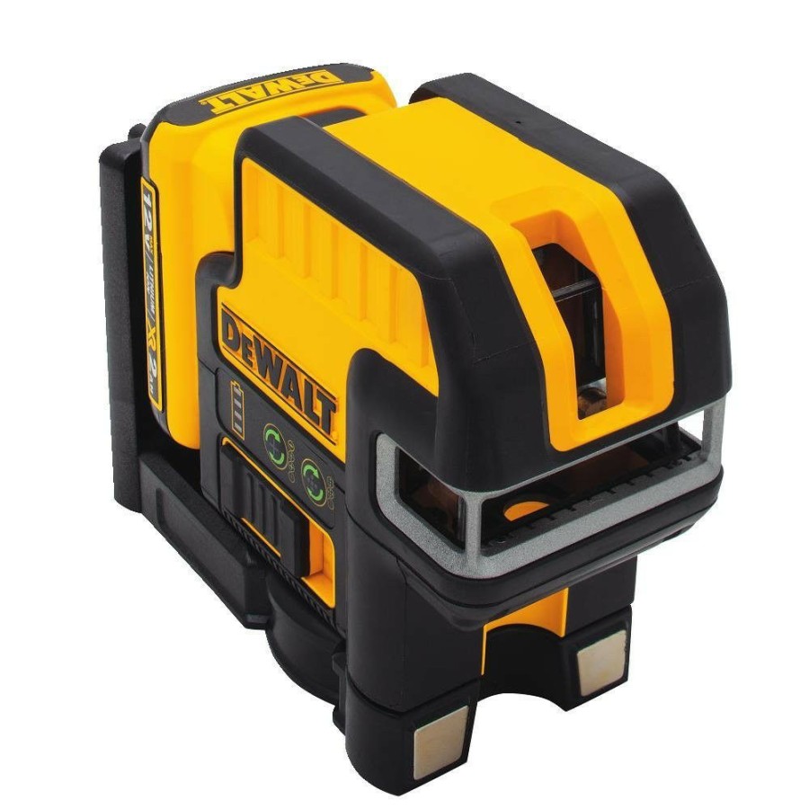 Hand Tools * | Dewalt Dw0825Lg 12V Max Lithium-Ion 5-Spot & Cross Line Laser (Green)