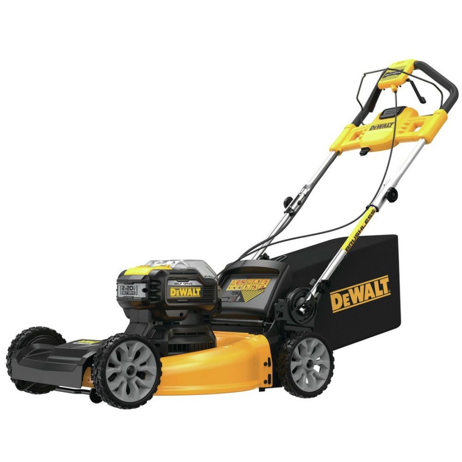 Outdoor Tools And Equipment * | Dewalt Dcmwsp244U2 2X 20V Max Brushless Lithium-Ion 21-1/2 In. Cordless Fwd Self-Propelled Lawn Mower Kit With 2 Batteries (10 Ah)